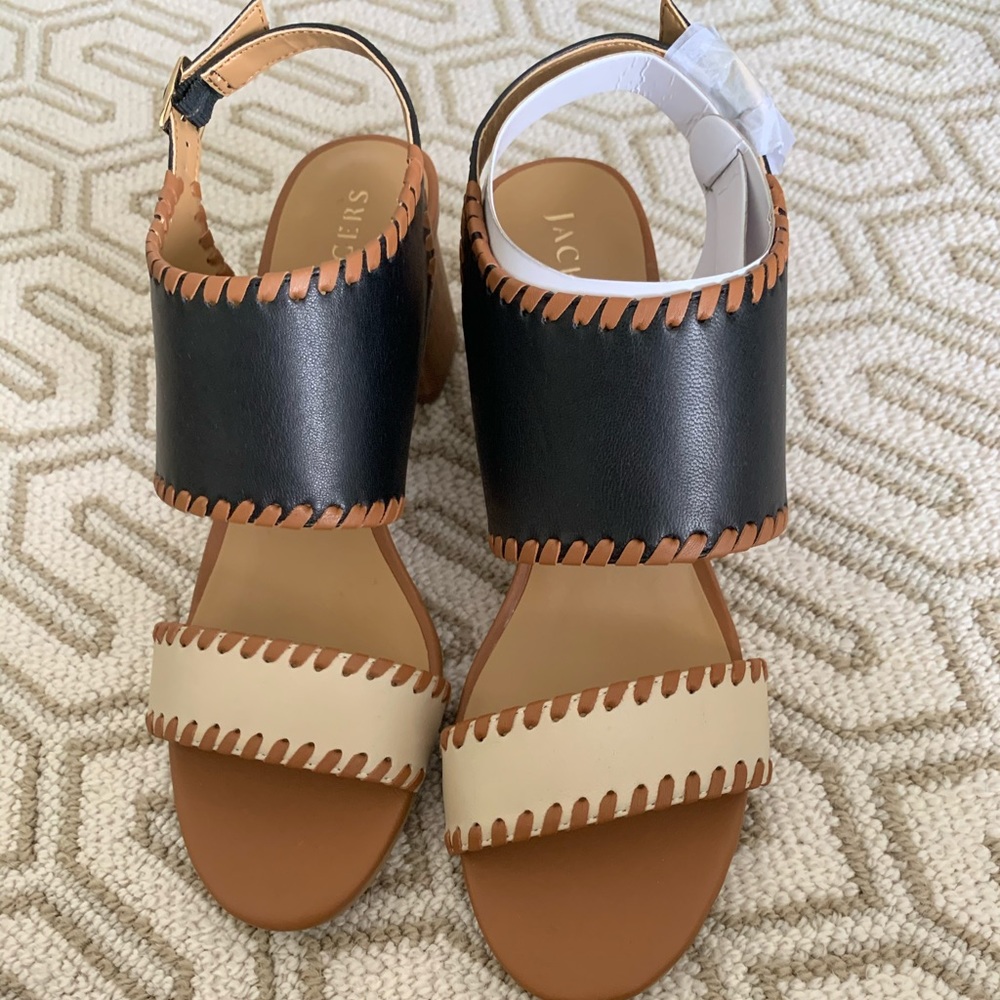 Black and Tan Jack Rogers Size 8 Sandal